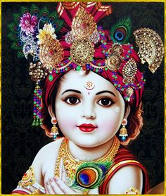 Baby Krishna Child Image