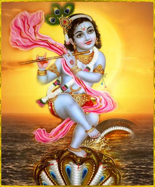 Hindu God Bhagwan Krishna Ji Wallpaper Photo
