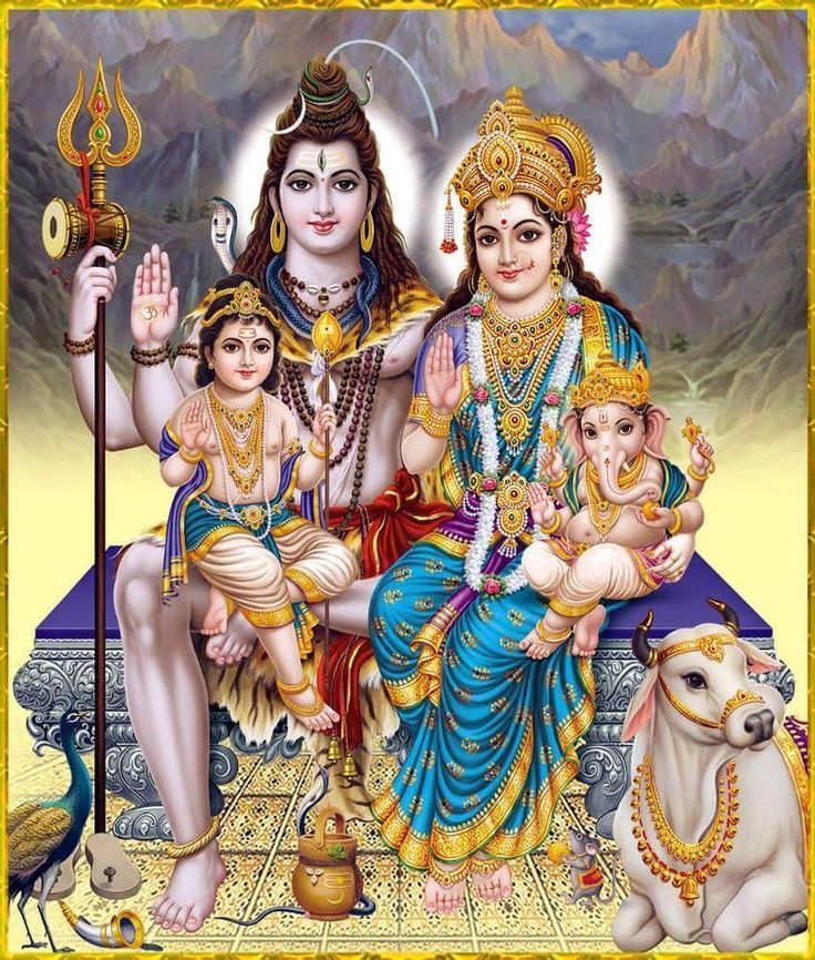 Divinity God Shiva Ganesh Gauri Photos Hd Free Download