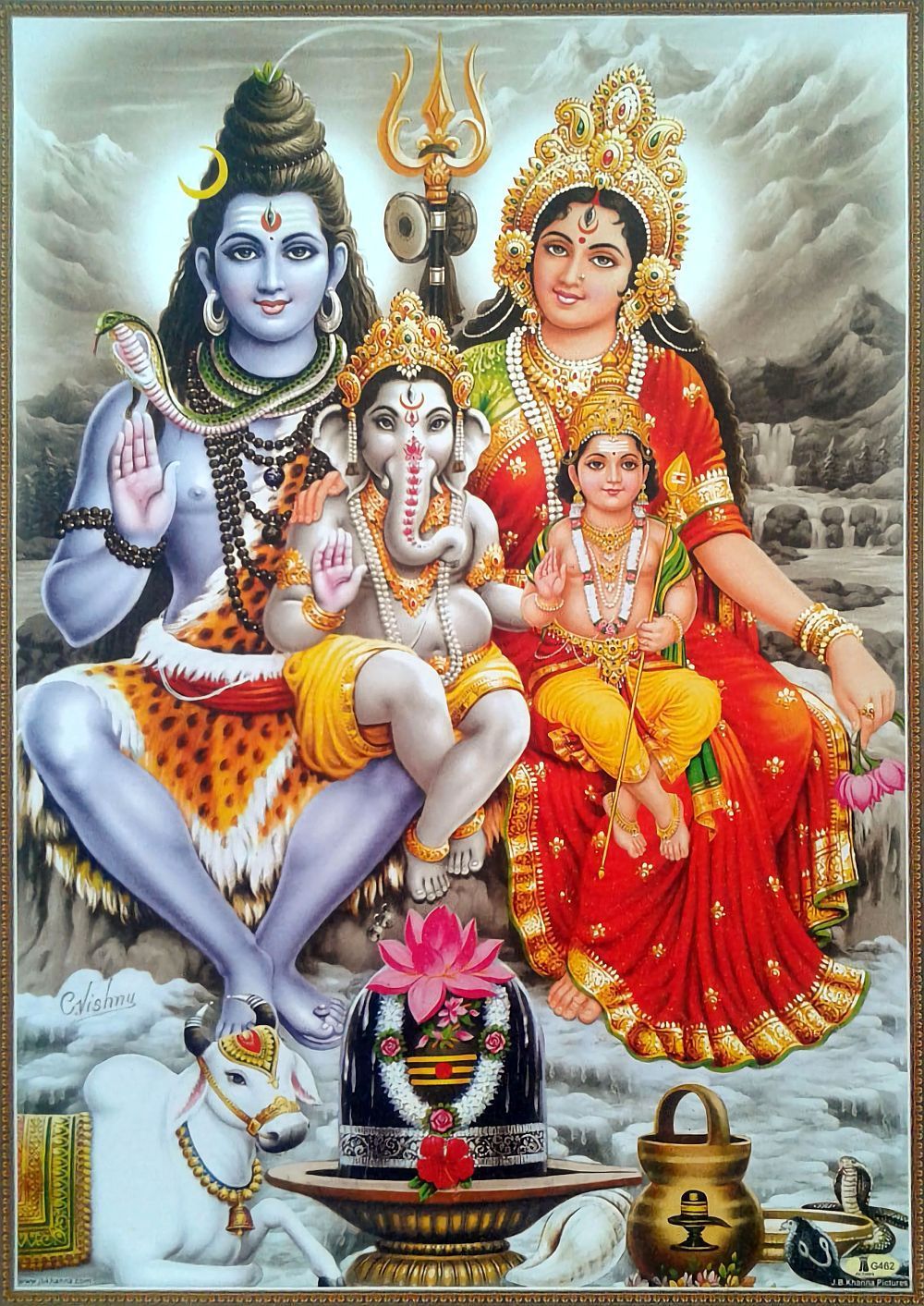 Divinity God Vighnaharta Ganesh Gauri Photo Download